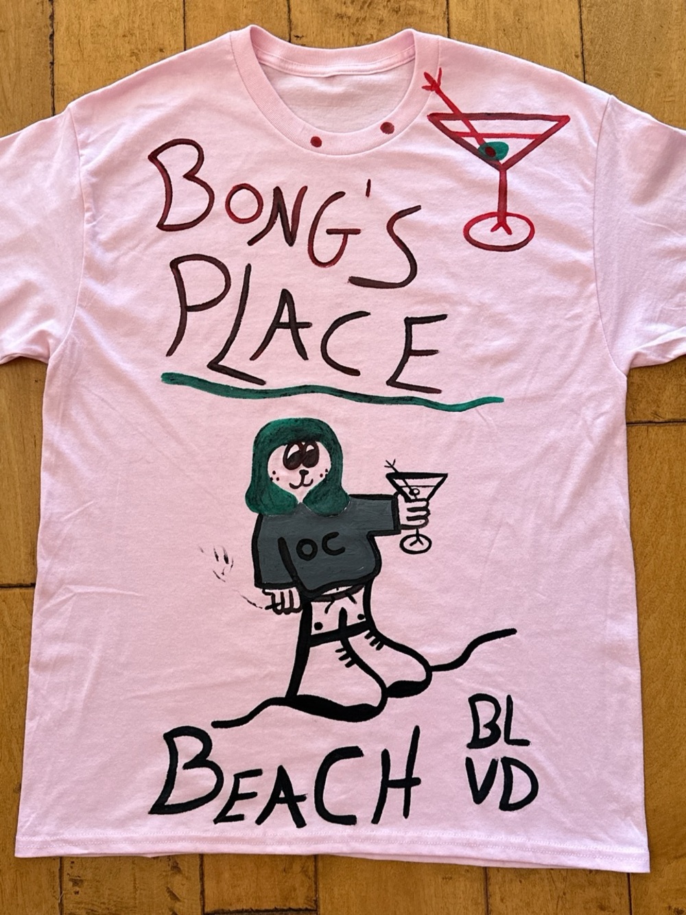 Surf City Beach Blvd Surf Japan Graphic Tee - Pink
